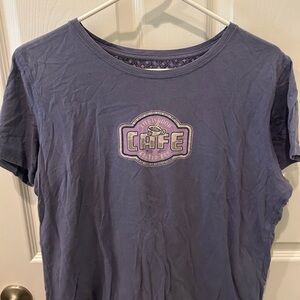 Life Is Good Purple Women's Top